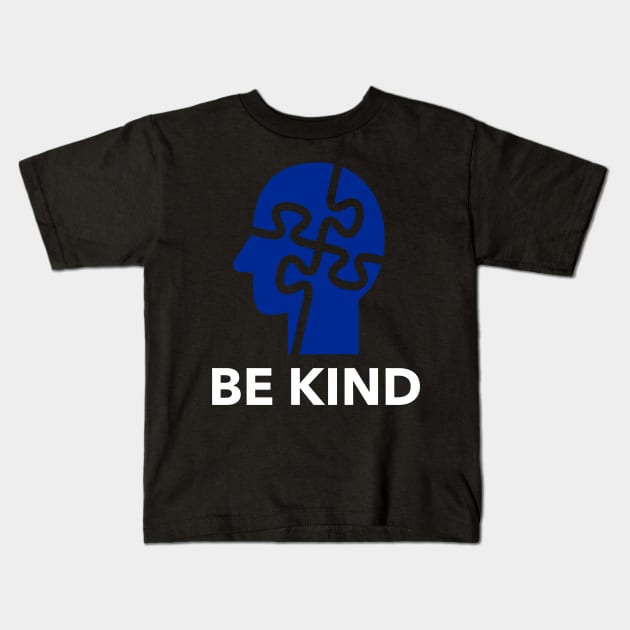 BE KIND autism awareness gift Kids T-Shirt by Theblackberry